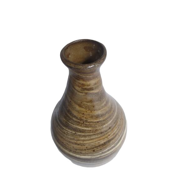 Neriage Marble Bud Vase Artist Signed JFN - Picture 4 of 5